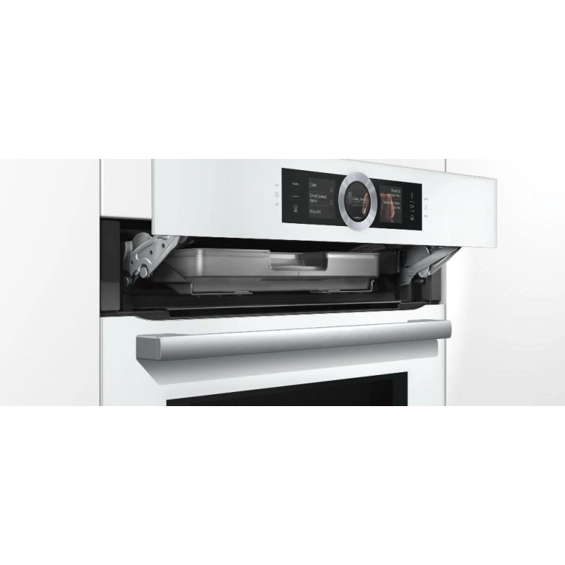 Духовой шкаф с микроволнами и паром Bosch HNG6764W6
