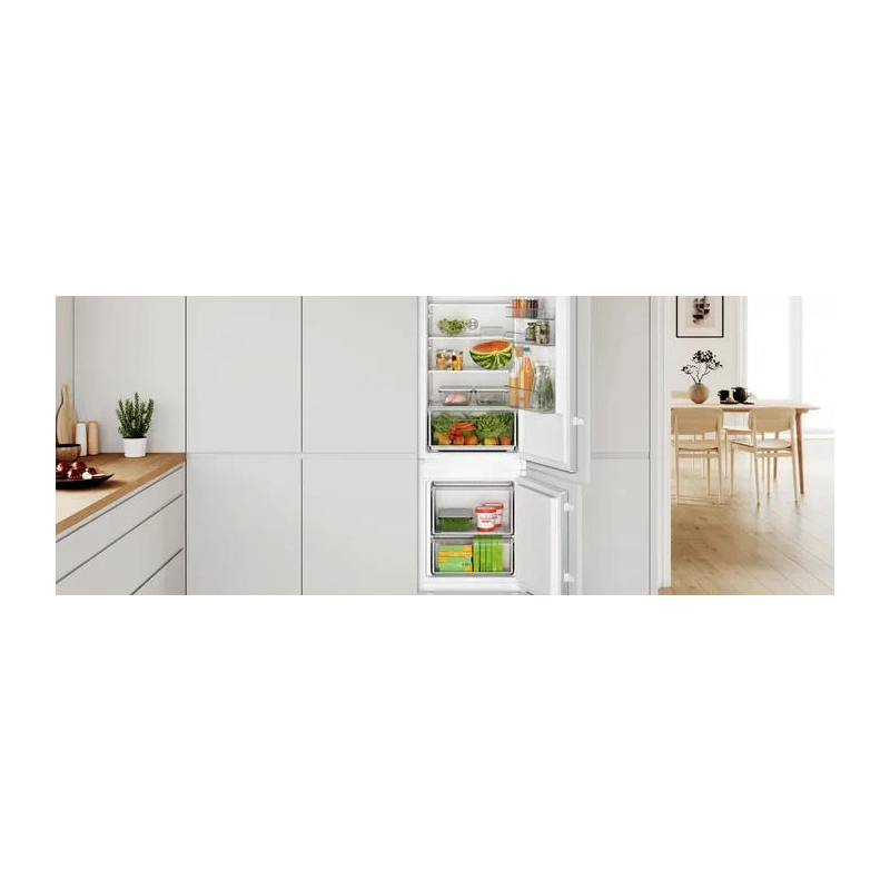 Встраиваемый двухкамерный холодильник Bosch KIV87NS306