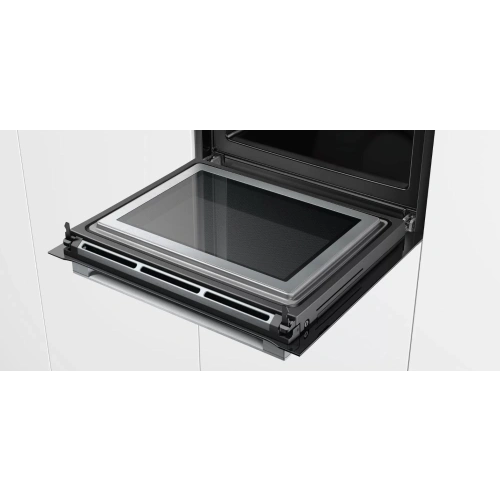 Духовой шкаф с микроволнами и паром Bosch HNG6764B6