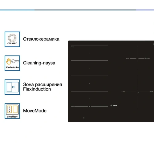 Индукционная варочная панель Bosch PXE601DC1E