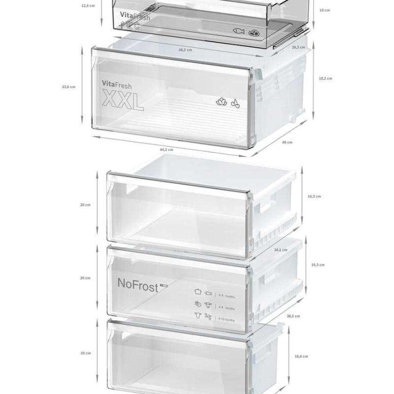 Двухкамерный холодильник Bosch KGN362LDF