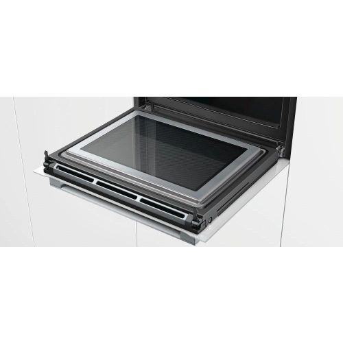 Духовой шкаф с микроволнами и паром Bosch HNG6764W6
