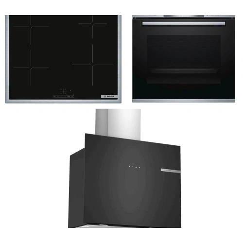 Комплект Bosch Serie 4 (PUE64KBB5E, HBA554YS0, DWF65AJ60T)