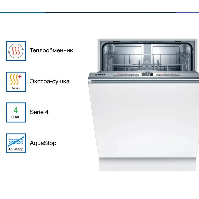 Встраиваемая посудомоечная машина Bosch SMV4HTX28E