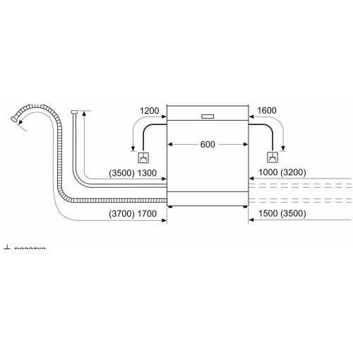 Встраиваемая посудомоечная машина Bosch SGV2IMX1GR