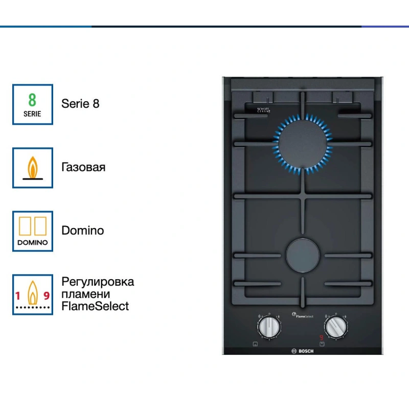 Газовая варочная панель Bosch PRB3A6D70M