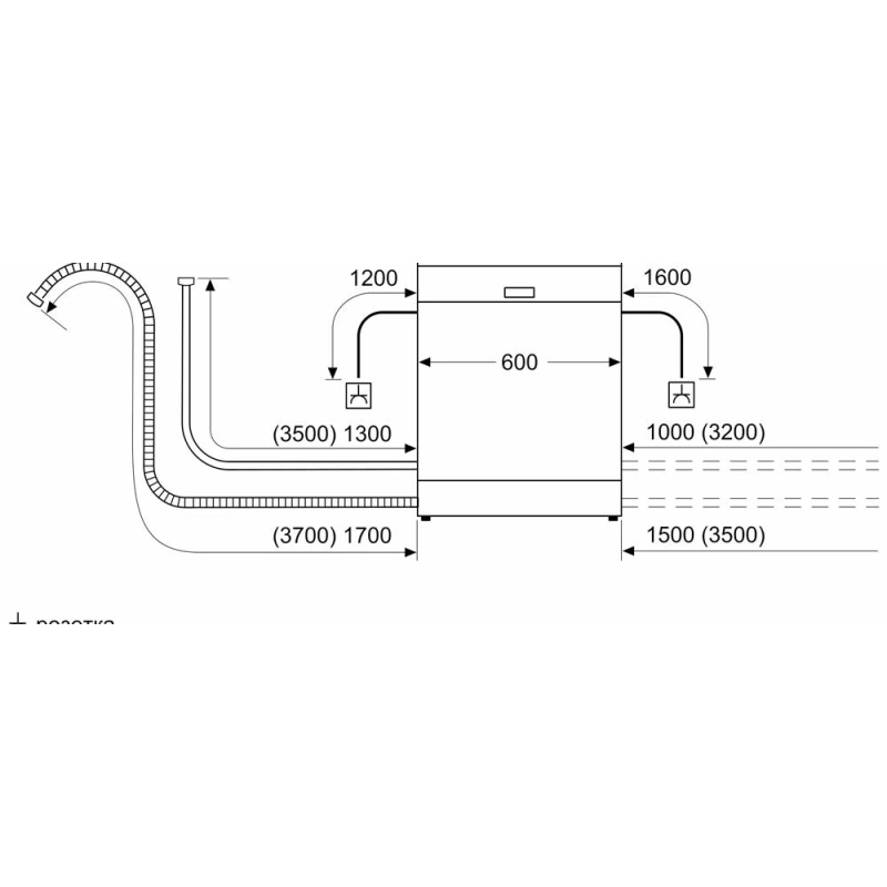 Встраиваемая посудомоечная машина Bosch SMV2IKX1HR