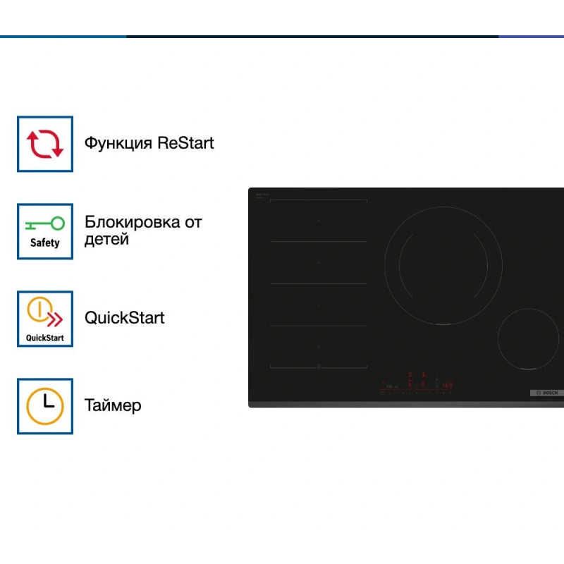 Индукционная варочная панель Bosch PXE831HC1E
